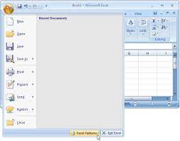 Ms Excel 2007 Creating A On