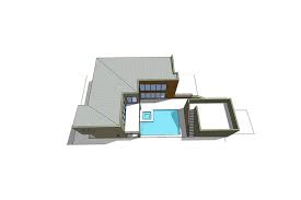 modern beachfront house plan with pool