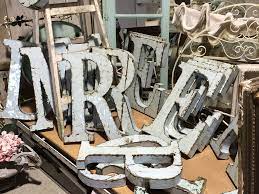 Large Painted Metal Letters Article