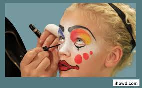 how to apply clown makeup
