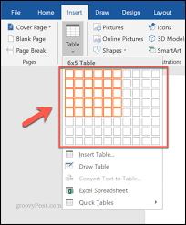 customize tables in microsoft word