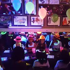 novelty place neon plastic party hats