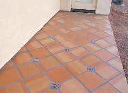 Saltillo Tile With Inset Patio Tiles