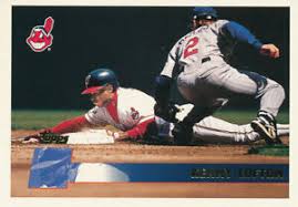 1992 upper deck kenny lofton rookie card #262. Kenny Lofton 1996 Topps Indians Baseball Card 420 Ebay