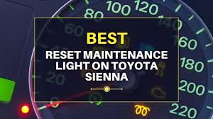 how to reset maintenance light on