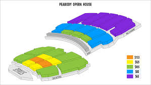 Peabody Opera House Seating Chart
