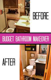 budget bathroom makeover before after