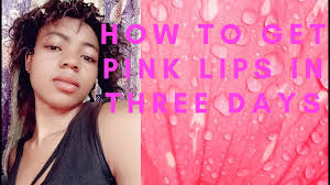 diy get pink lips in three days