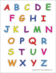 alphabet upper case letters free