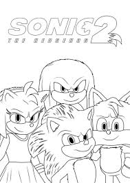from sonic the hedgehog 2 coloring page