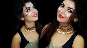 indian s party makeup with lahenga