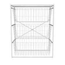 closetmaid 4326 3 drawer wire basket organizer white