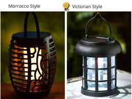 Victorian Morocco Solar Led Flame