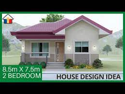 2 bedrooms small house design concept