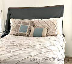 easy diy upholstered headboard with