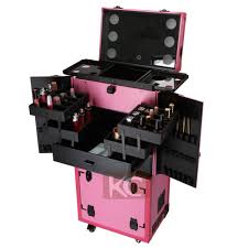 Elegant Design Makeup Station Rolling Storage Lighted Case With Drawers Led Lighted Makeup Station View Makeup Station Kc Koncai Product Details
