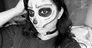 tutorial skull face makeup halloween
