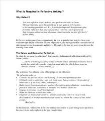 Reflective Essay Template 8 Free Word Pdf Documents Download