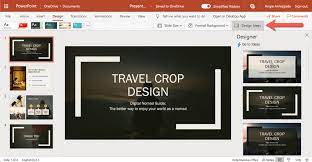 how to use powerpoint designer or the