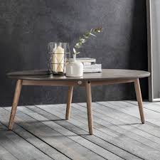 Brooklyn Oval Coffee Table Concrete