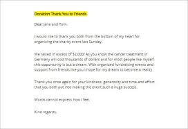 donor thank you letter template 10