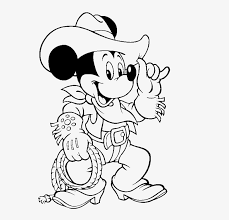 While your kid colors this page, teach him more about football. Mickey Mouse Cowboy Coloring Page 2 By Laura Mickey Mouse Cowboy Coloring Pages Free Transparent Png Download Pngkey
