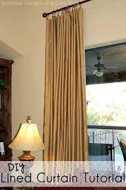 lined curtain panel tutorial