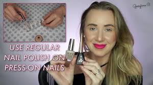 on nails using regular nail polish