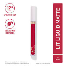 lit matte liquid lipstick hot