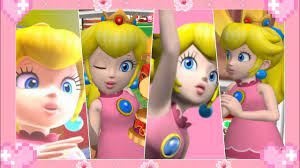 Mario Power Tennis - (All princess peach trophy scenes and power ability) -  YouTube