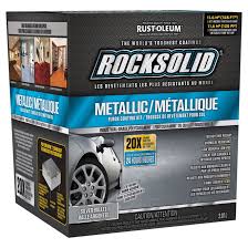 rust oleum rocksolid metallic garage