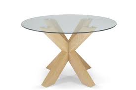 Romford Glass Oak Dining Table Sofadirect