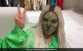 daughter gives her grinch inspired makeover