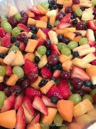 A big variety of colorful juicy fresh fruits make this salad a pretty as it is delicious! Fruit Salad For A Crowd A Southern Soul