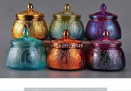 Decorative Glass Candy Jar 325 Gm