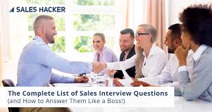 **sales representatives** contact potential clients, and work to sell them products and services offered by their company. 26 Sales Interview Questions And How To Answer Like A Boss