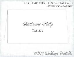 Folded Place Card Template Word Cards Fold Over Voipersracing Co