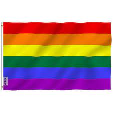 anley 6 ft w x 4 ft h rainbow flag