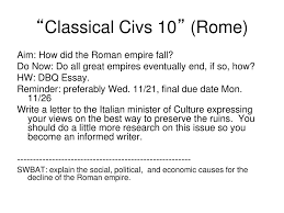 classical civs rdquo rome ppt classical civs 10 rome