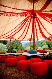 decorate a tent for a party