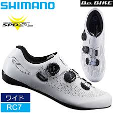 Shimano Rc7 White Wide Size Spd Sl Shoes Binding Shoes Road Competition Shimano Bicycle