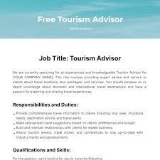 tourism development specialist job