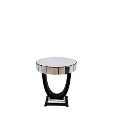 arch mirrored side table mirrored