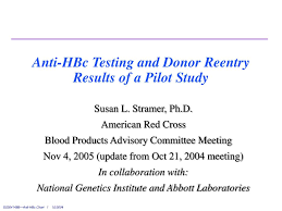Ppt Anti Hbc Testing And Donor Reentry Results Of A Pilot