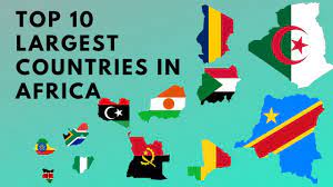 top 10 largest countries in africa by