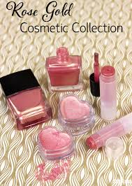 rose gold cosmetic collection