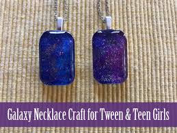 Galaxy Necklace Craft For Tween Teen