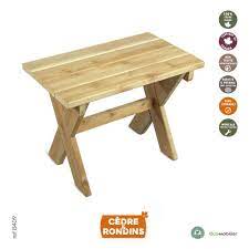 adirondack table white cedar b409