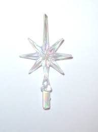 Snowflake Star Iridescent Aurora Clear