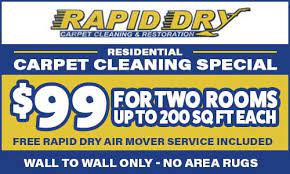 rapid dry carpet cleaning restoration